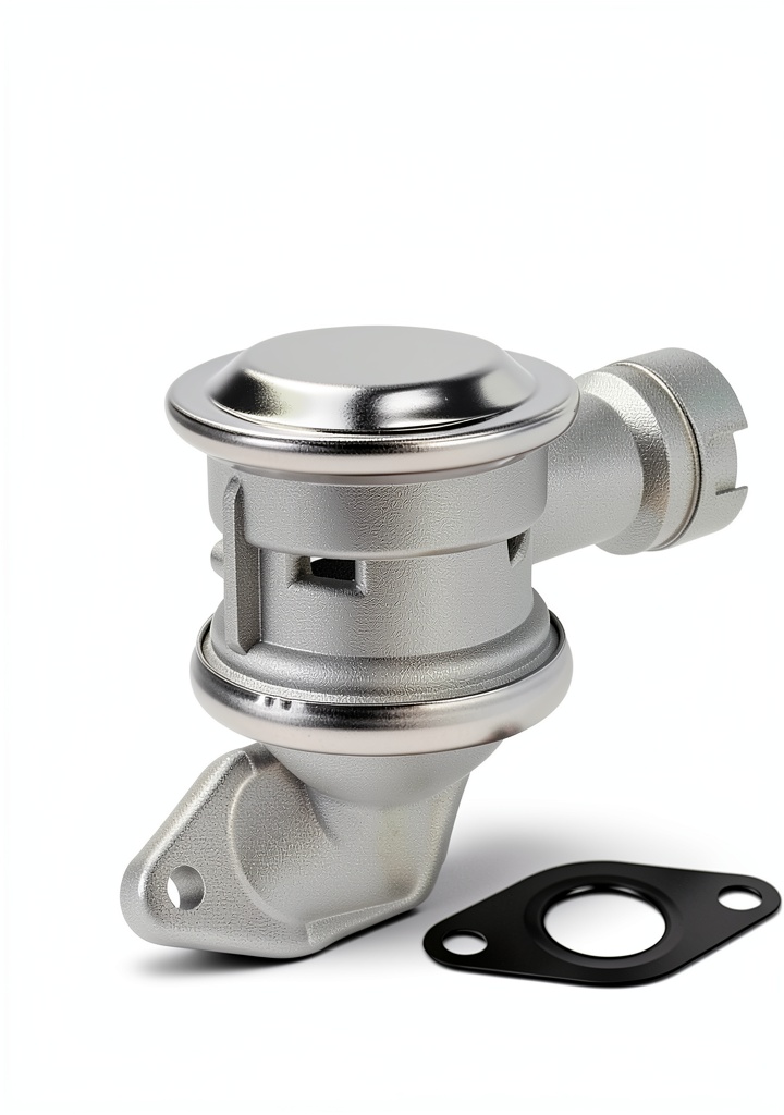 Installing Air Pump Check Valve A-Premium Aluminum for BMW on a wooden desk