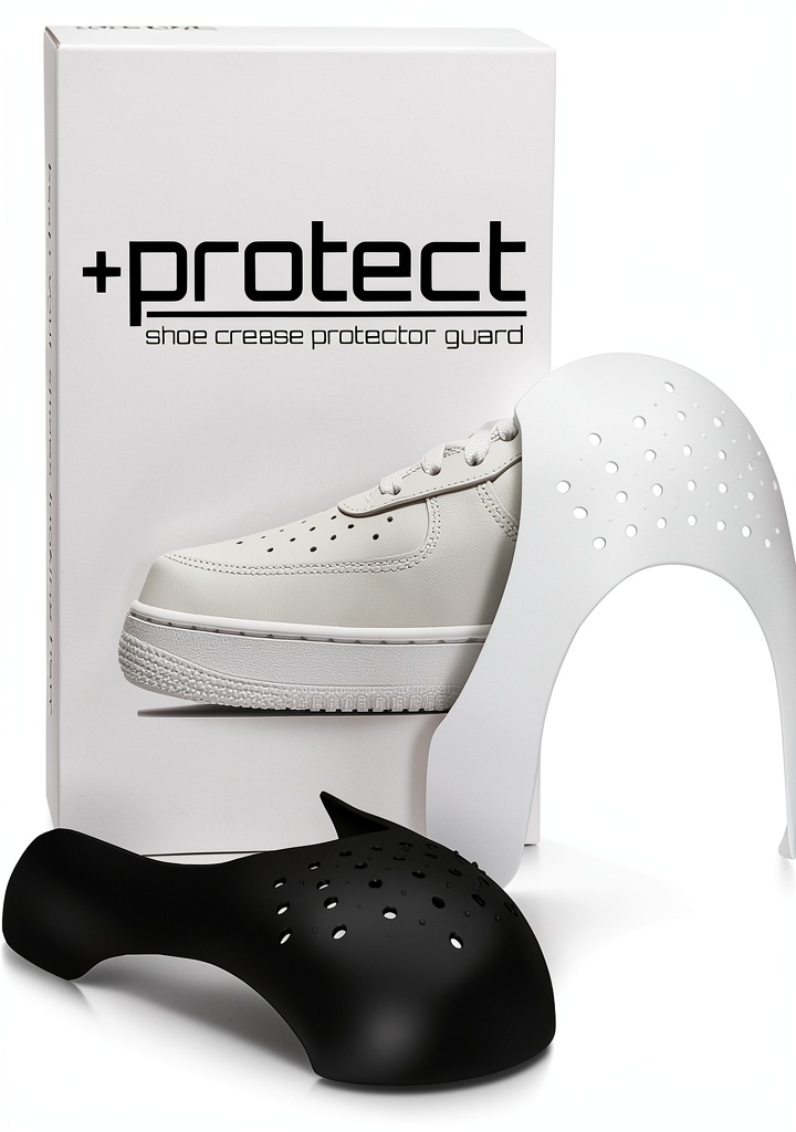 Installing SOL3 Shoe Guard Sneaker Protector – Adjustable Crease Guard for Air on a wooden desk