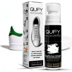 White Shoe Paint QUFY Max White Leather Polish 2.54 Fl Oz Water Based-0