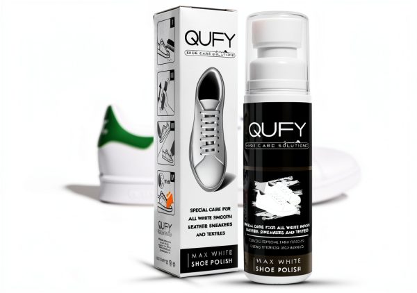 White Shoe Paint QUFY Max White Leather Polish 2.54 Fl Oz Water Based-0