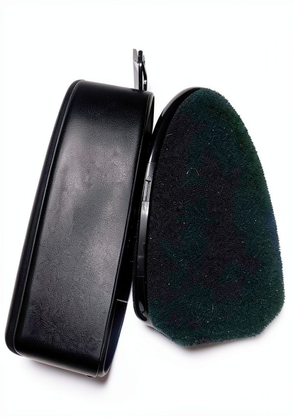Shoe Shine Sponge by King Of Wonder Reusable Set Black and Neutral-2