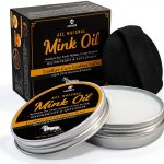 Mink Oil Leather Conditioner MEKER 15% Mink Oil Beeswax Lanolin 4oz-0