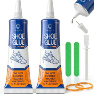 INSOIA Shoe Glue Waterproof Clear Adhesive Repair Kit for Leather-0