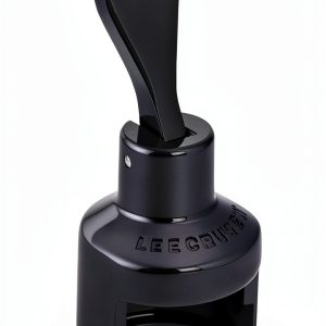 Champagne Crown Sealer Le Creuset Wine Stopper Black Nickel 2.25 inch-0