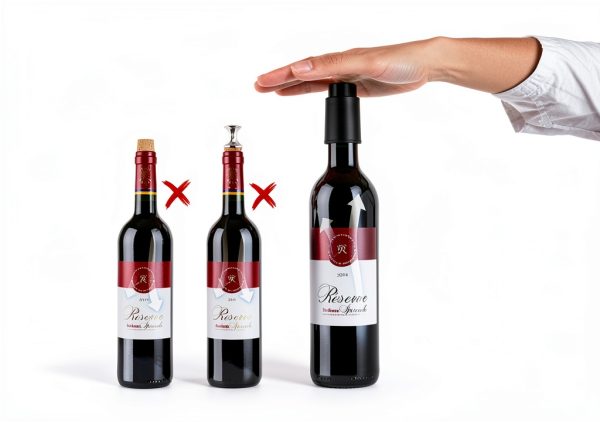 [2 PACK]Wine Bottle Stoppers, Reusable Wine Stoppers, Vacuum Wine Preserver with Time Scale Record, Wine Savers Vacuum Pump Corks Keep Wine Really Fresh, Best Gift Accessories.-1