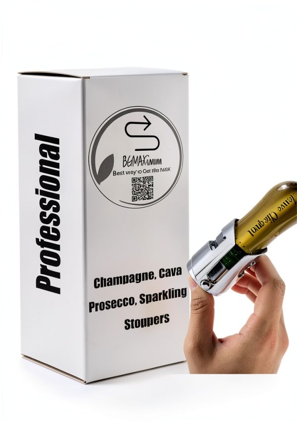 Champagne Sealer Stopper, BGMAX 3 Pack Stainless Steel Sparkling Wine-3