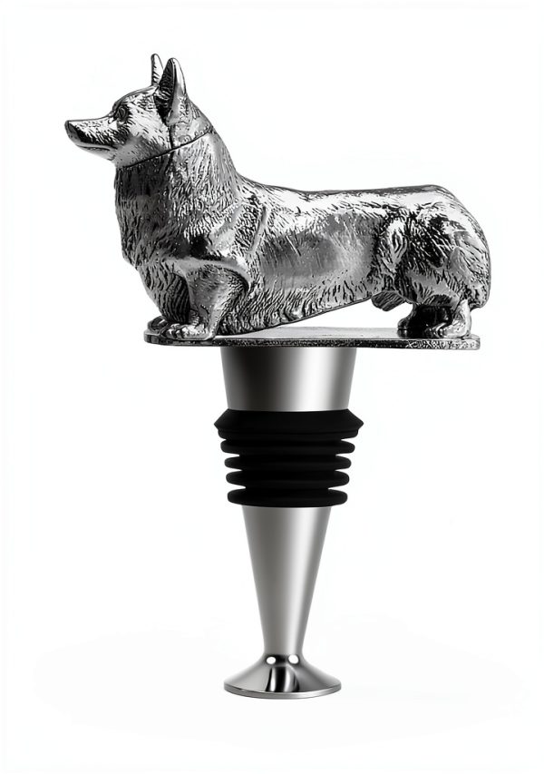 Corgi Dog Wine Bottle Stopper by LYWUU Metal Zinc Alloy Food Grade-2