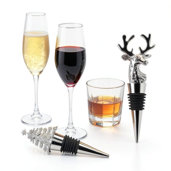 Wine Stopper 2PCS Silicone Reusable Set by BarWHPZ Silver Standard-7