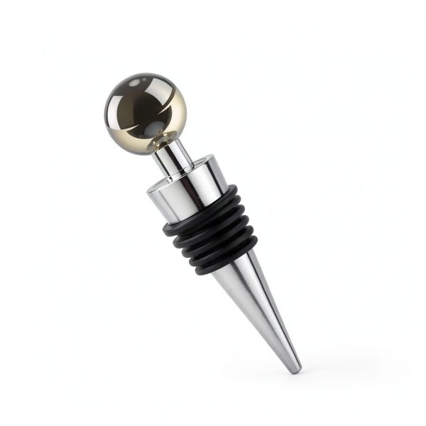 Wine Saver LIGTMAR 4Pcs Silicone Wine Stoppers Reusable Plug Silver-1