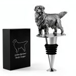 Golden Retriever Wine Stopper by LYWUU – Metal Zinc Alloy & Silicone-0