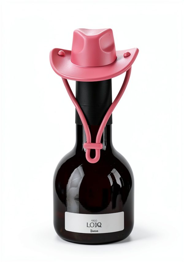 Cowgirl Hat Silicone Wine Stoppers Pandahero Pink Silicone Bar Tool-2