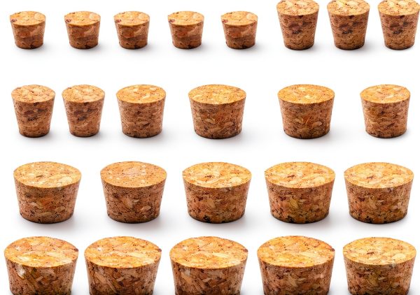 Natural Cork Stoppers by Yasdyri – 30pcs Conical Wine & Kitchen-0