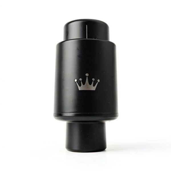 Vacuum Wine Stopper Set VINABON Black 2-Pack One Pump Button-3
