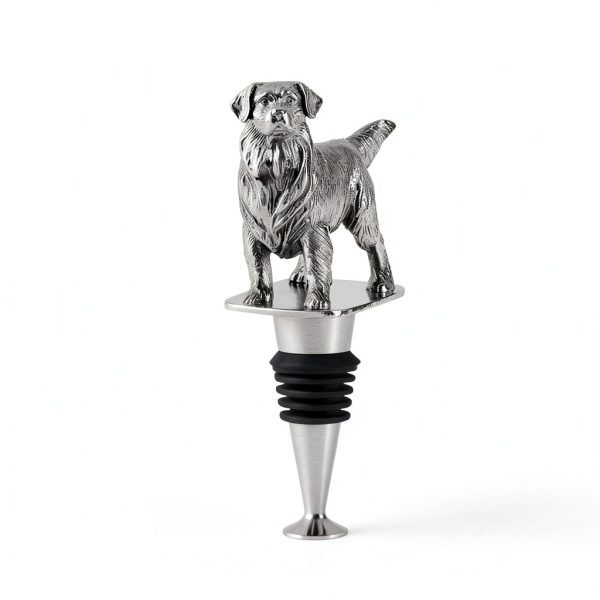 Golden Retriever Wine Stopper by LYWUU – Metal Zinc Alloy & Silicone-3