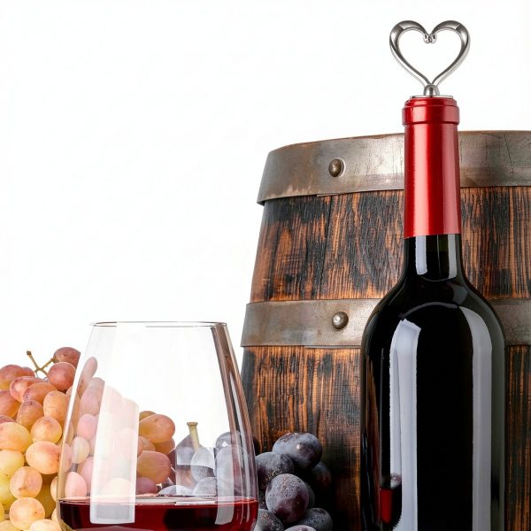 Wine Stopper 3PCS Heart Shape Reusable Bottle Cover Eruinfang Silver-4