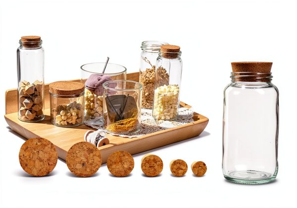 Natural Cork Stoppers by Yasdyri – 30pcs Conical Wine & Kitchen-2
